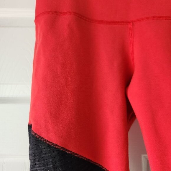 Emily Hsu Designs Vanguish Leggings Red Black Size S - Picture 4 of 8